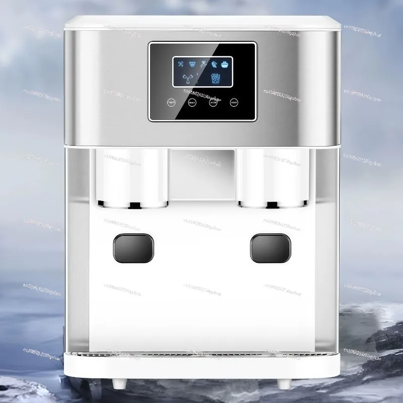 

110V 220v Ice Water 16KG Dispenser Electric Bullet Cylindrical Ice Machine Automatic Household Ice Making Machine Milk Tea Shop