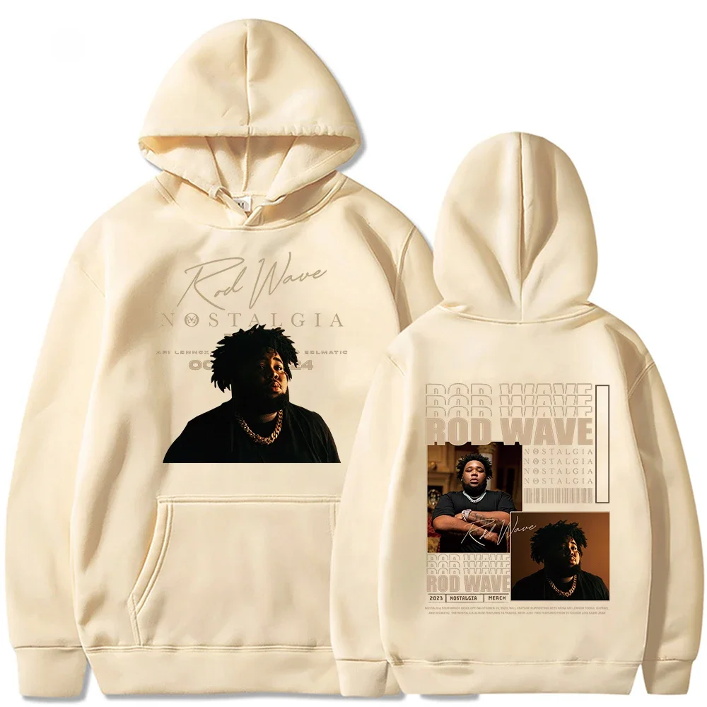2025Rod Wave Tour Fashion Casual Nostalgic Hip Hop Music Printed Hoodie Men's and Women's Pullover Fans Luxury Gift Top Hoodie