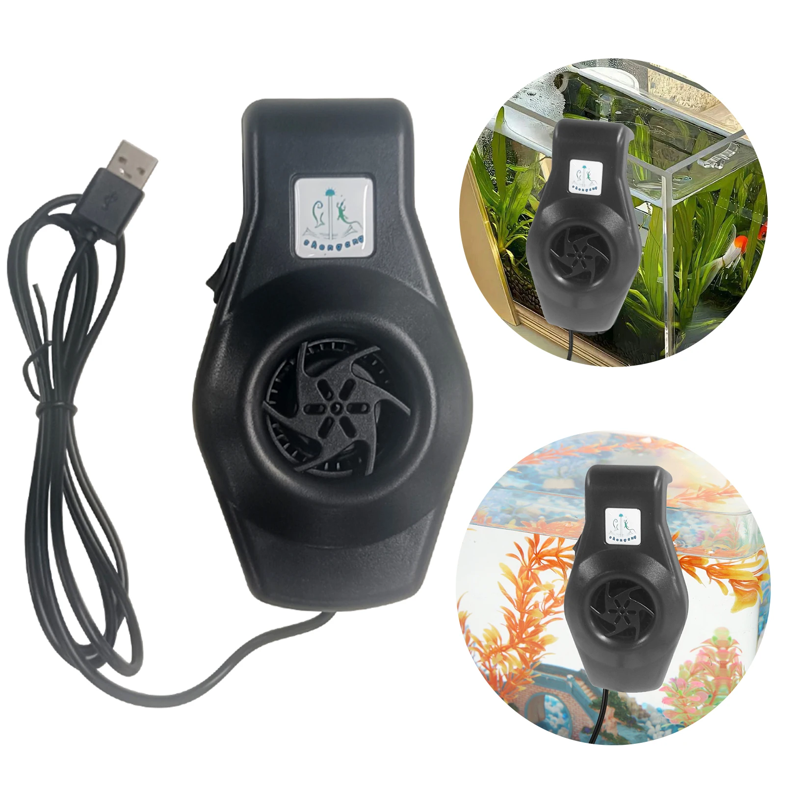 

Вентилятор для охлаждения аквариума с USB-кабелем, мини-охладитель для аквариума с регулятором скорости, маленький вентилятор для мини-аквариума