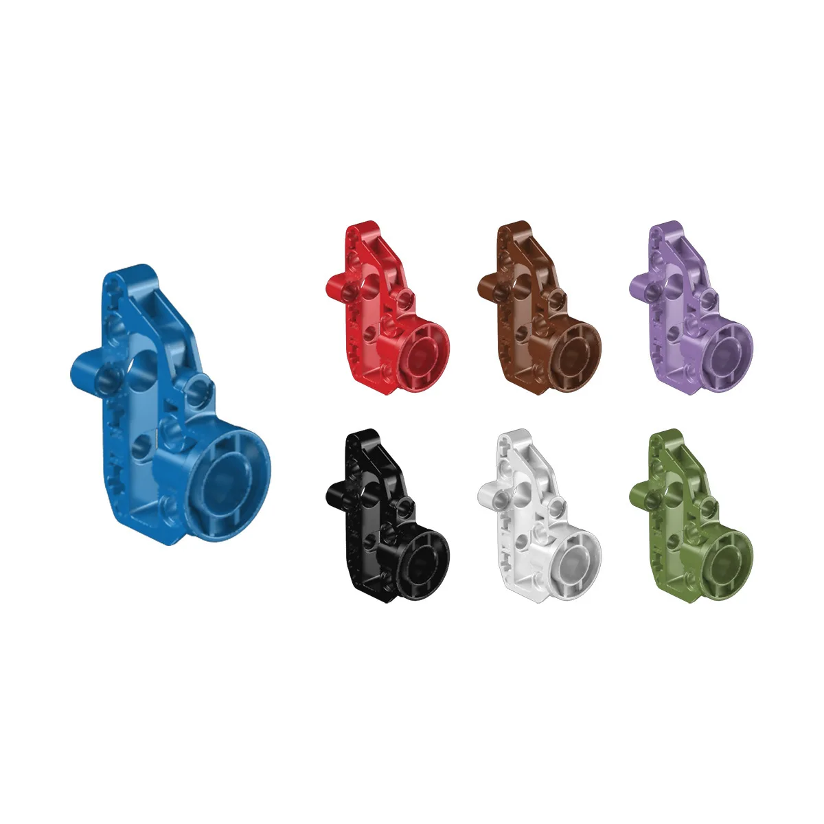 Fine Brick Particles 1486 Compatible with Lego 92908 Domestic Assembled Steering Door Shaft Shell Cross-border Building Blocks