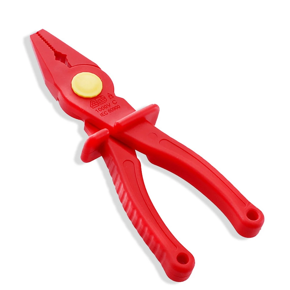 Labor-Saving VDE Insulated Electrician Plastic Pliers 1000V Insulated with Anti-Burn Glass Fiber for Hand