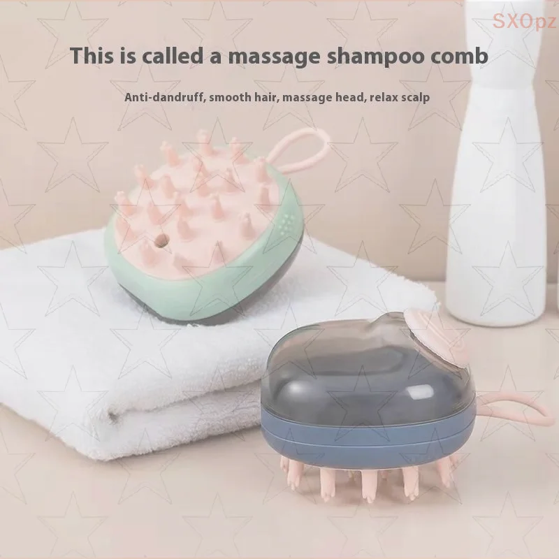 

Силиконовый шампунь, массажер для волос, расческа с дозатором шампуня, щетка для ванны, массажер для шампуня, акупунктурный массаж головы