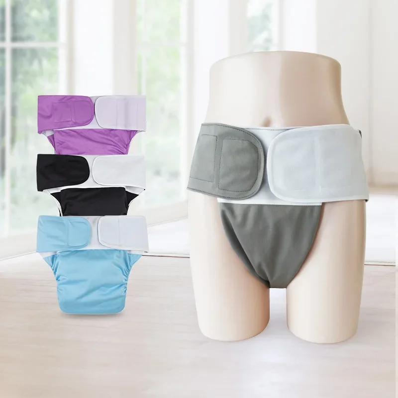 Elderly Cloth Diaper Breathable Diaper Patient Adult Washable Diapers Sticker Washable Diaper