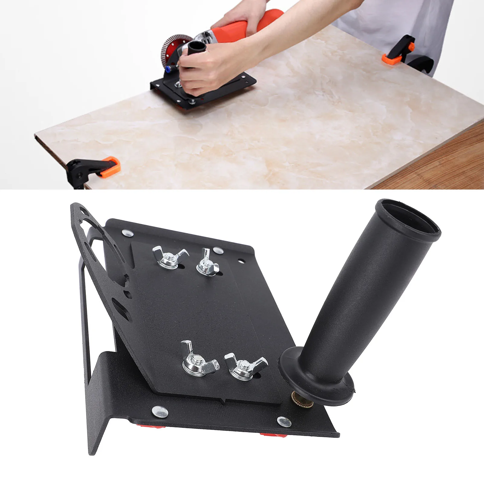 

Angle Grinder Stand Iron Angle Grinder Chamfer Tool Robust Fine Workmanship High Accuracy Easy To Install for Marble and Tiles