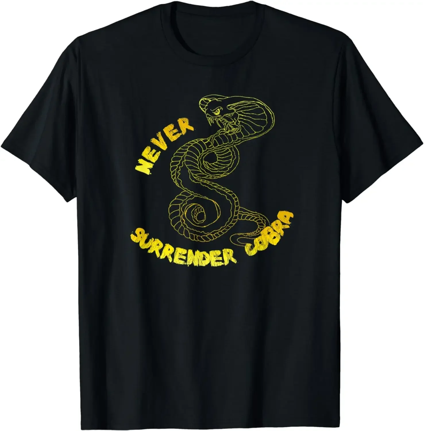 

Never Surrender Cobra T-Shirt 100% Cotton O-Neck Summer Short Sleeve Casual Mens T-shirt Size S-3XL