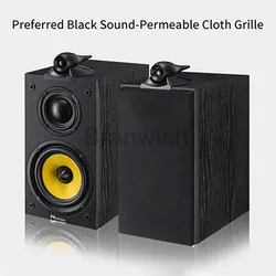 140W High-Power Speaker 6.5-inch Three-Way Bookshelf Speaker 8Ω Hifi Fever Sound Box 2.0 Passive Audio For Home Theater Studio