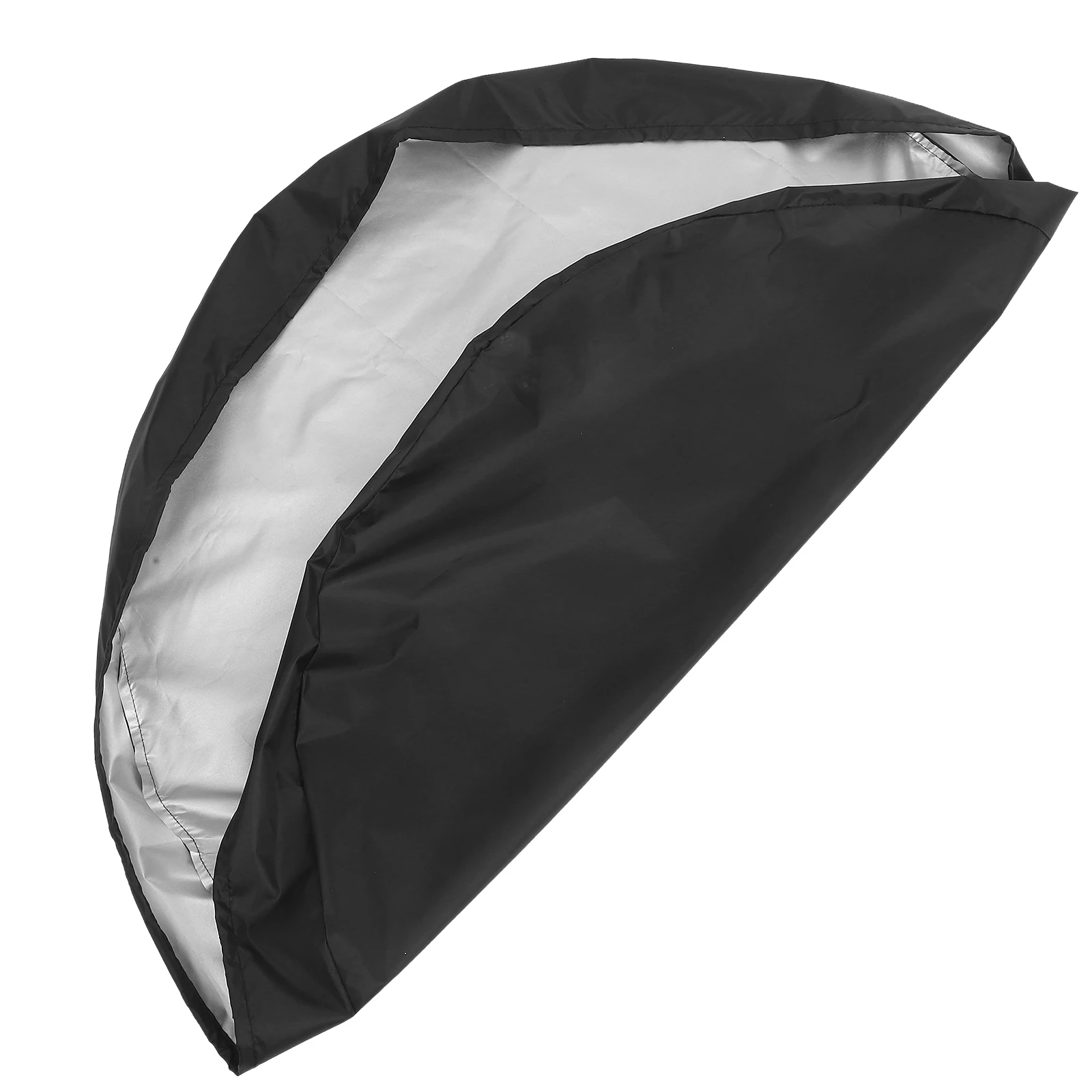 

Fire Pit 100cm Round Black Oxford Heavy Barbecue Pit Table Cover Duty Grill Cover Outdoor Heater Barbecue Protective