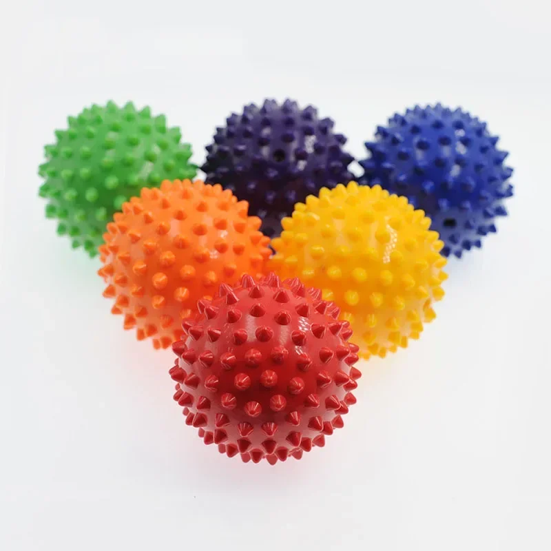 Durable PVC Spiked Massage Ball Trigger Point Hand and Foot Pain Relief Plantar Fasciitis Relief Hedgehog Ball Massage