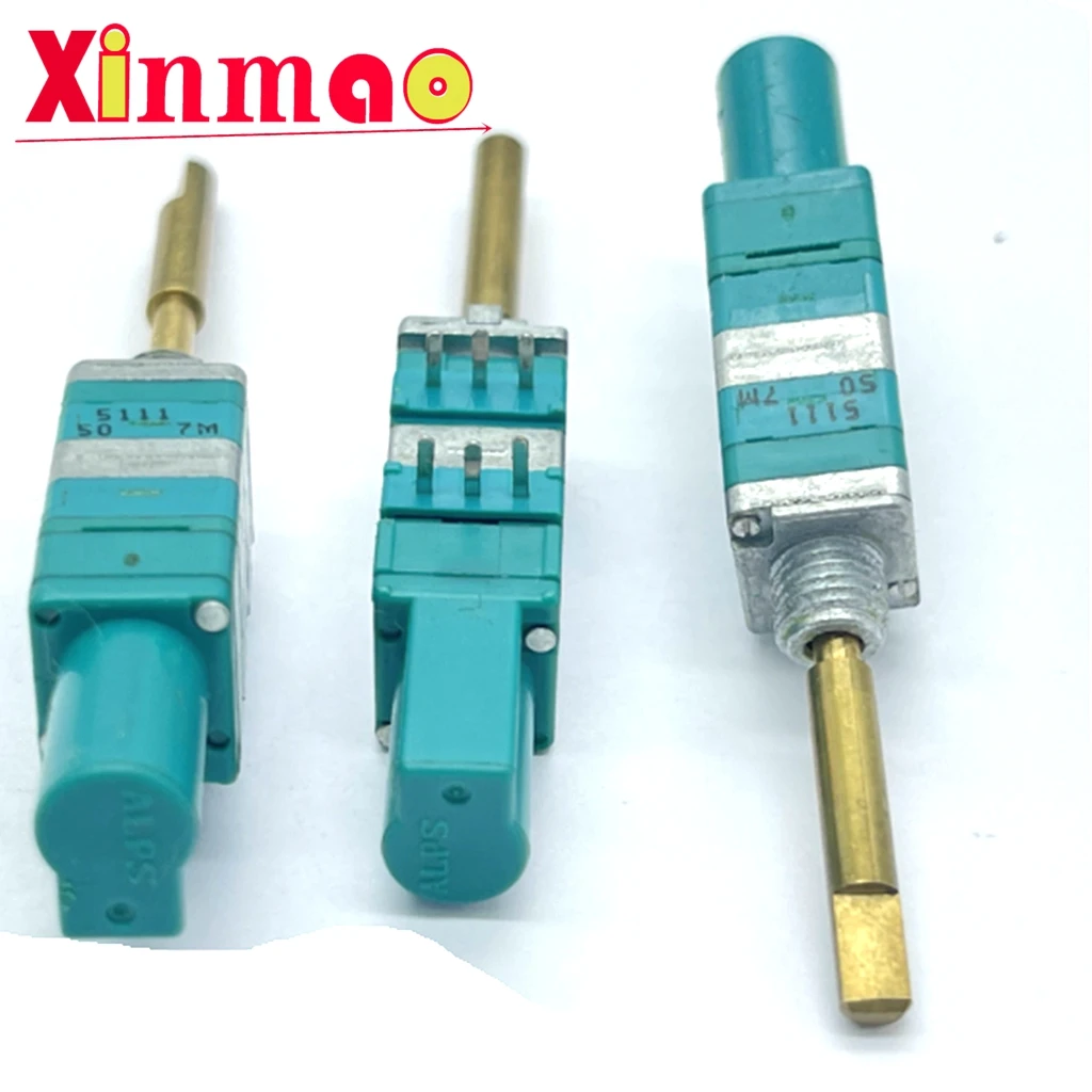 Alps RK09 precision dual potentiometer with push-pull lock 50K × 2 axis length 25mm with midpoint