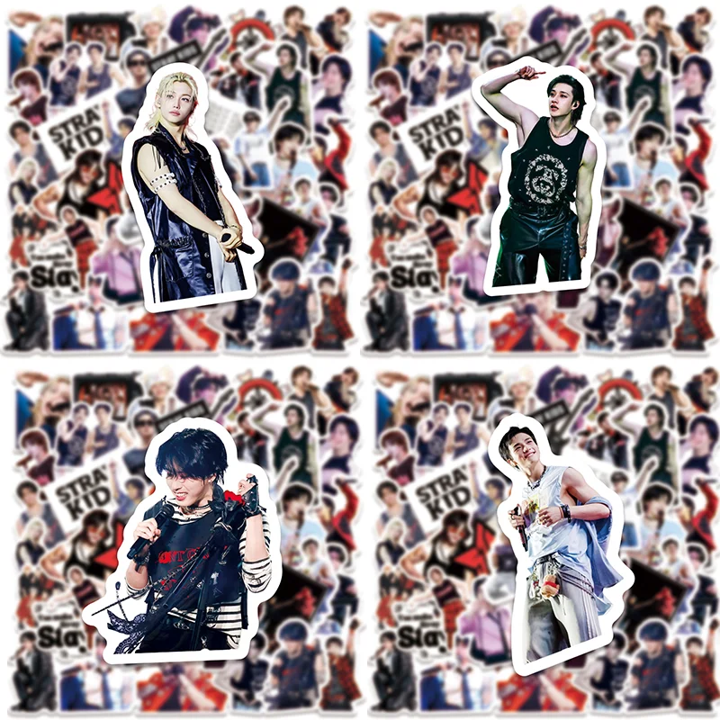 

Новые наклейки SKZOO Stray Kids K-POP World Tour: Классические сценические моменты, Бангчан, Феликс. Наклейки для детей и взрослых, подарки.