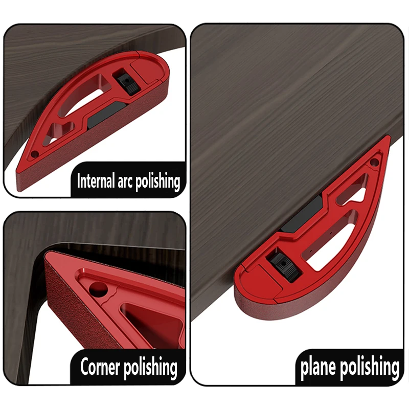 1Pc Aluminum Hand Sander with Adjustable Sandpaper Clamp, Versatile Sanding Block for Corners, Curves,Flat Surface w/1 Sandpaper