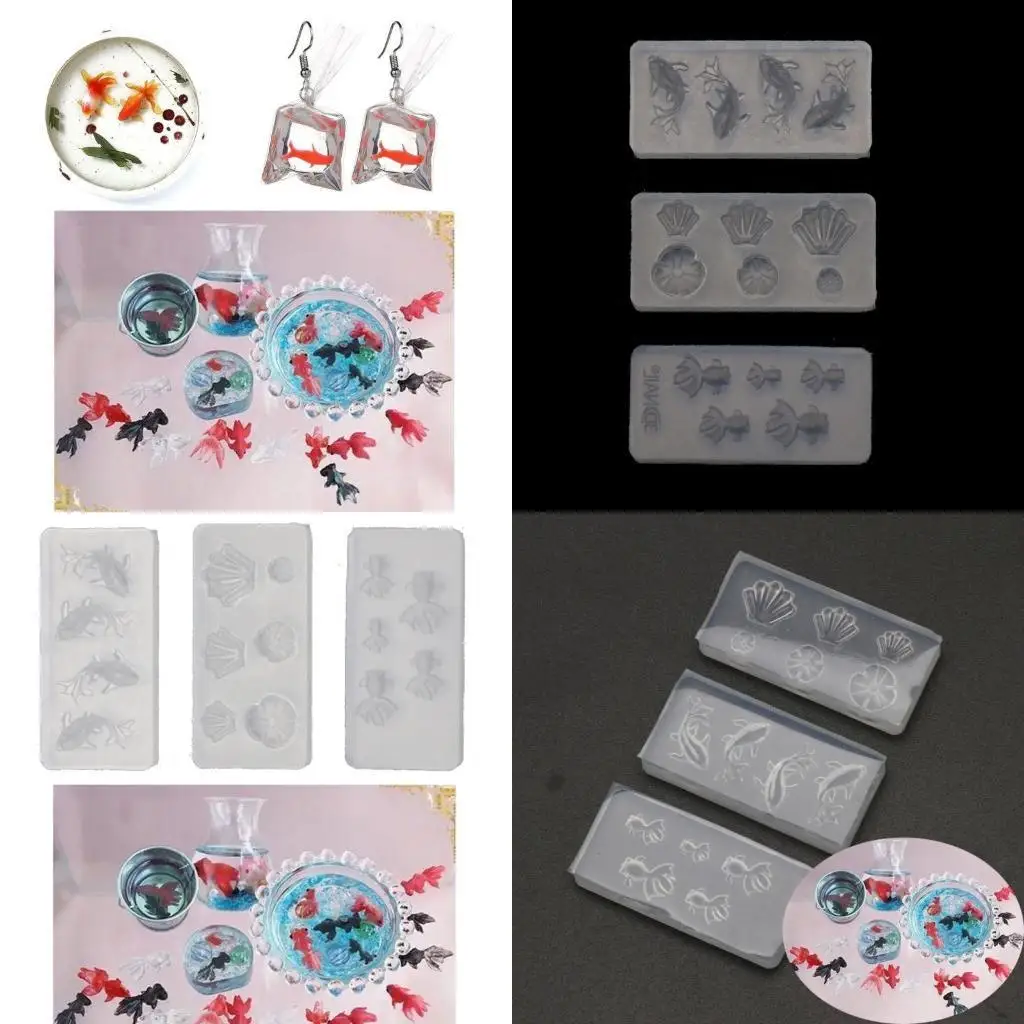 

P9FE Lotus Leaf Earring Mold Resin Silicone Mold Jewelry Casting DIY Crafts