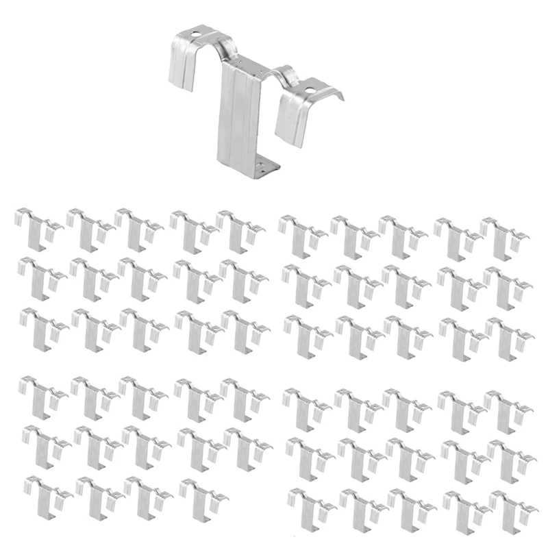 ソーラーパネル太陽光発電水ガイドクリップ、ステンレス鋼デフレクター、泥排水ボタン、リダイレクトクリップ、60個
