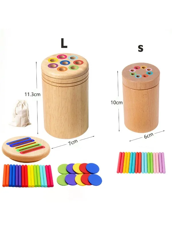 Jouets en bois Montessori, Classification des couleurs, jouets à motricité Fine, jouets sensoriels assortis, Puzzle éducatif pour la petite enfance