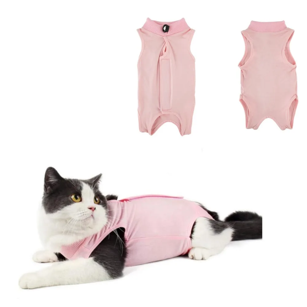 

Convenient Soft Cat Sterilization Clothing Anti-licking Thin Puppy Jumpsuit Breathable Postoperative Clothing After Surgery