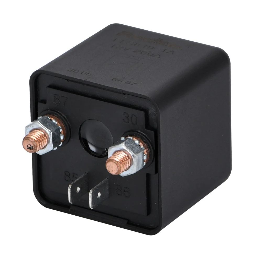 Heavy Duty Split Charge Relay Switch 12V DC 200 Amp 4 Pin Continuous Relay Car Truck Boat Marine