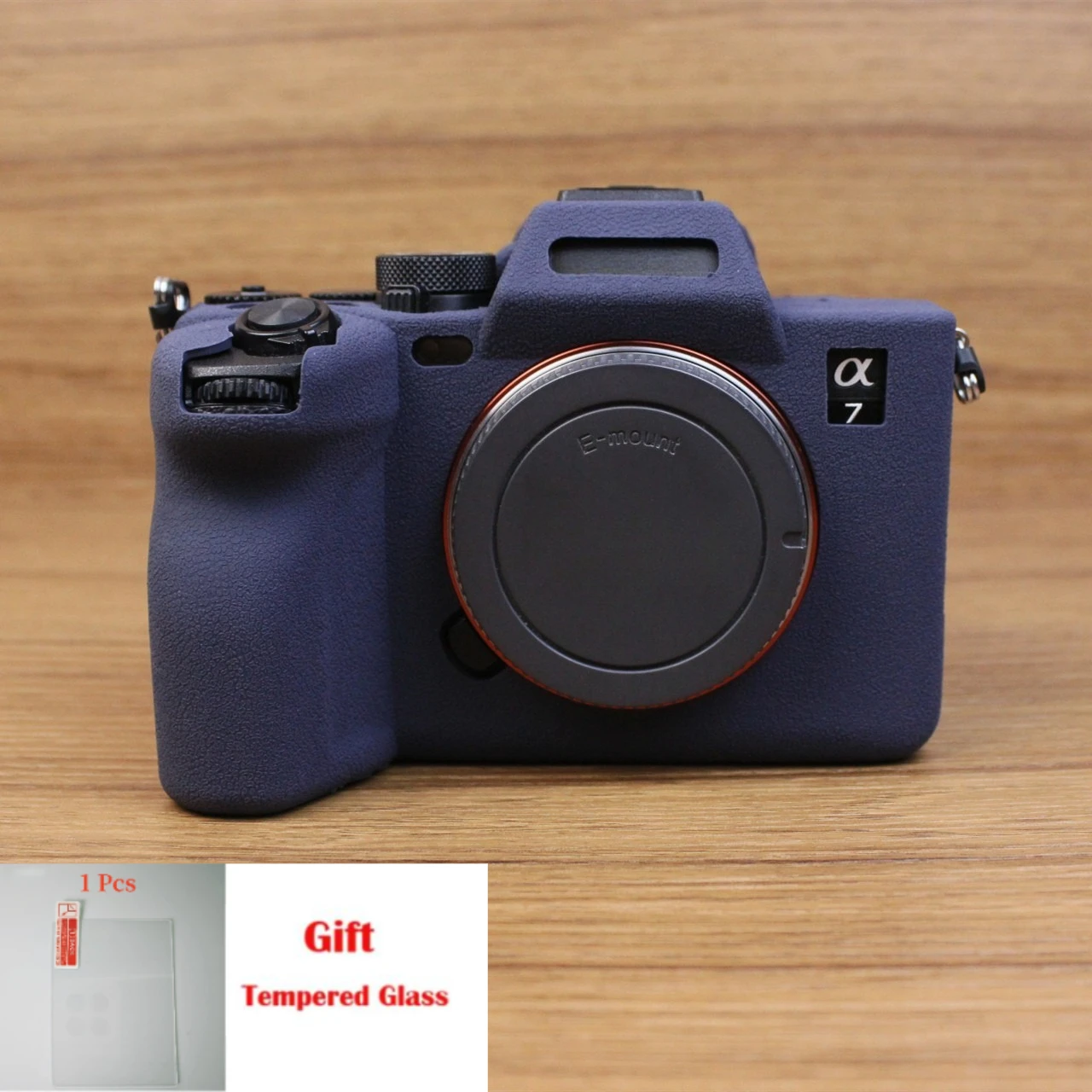 

For Sony Alpha 7 IV camera silicone cover ILCE-7M4 body case a7m4 soft rubber case + free tempered film