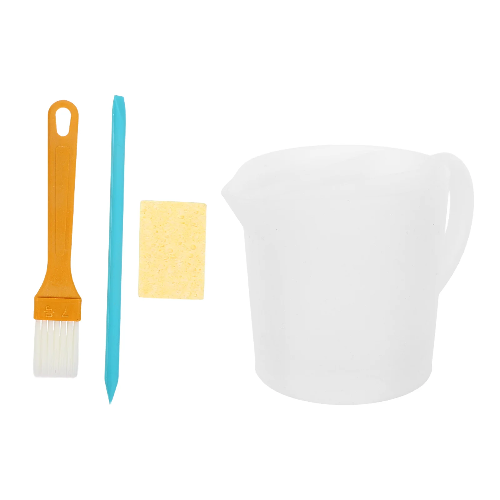 

1Set Silicone Mixing Pouring Cup 500Ml 3 Cavities Split Design for Paint Resin Epoxy Fluid Art Studio Outdoor Projects Resin