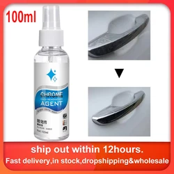 Chrome Cleaner Spray 100ml Derusting Spray Water-Resistant Rust Remover For Car Rust Preventive Coating Car Exterior Care