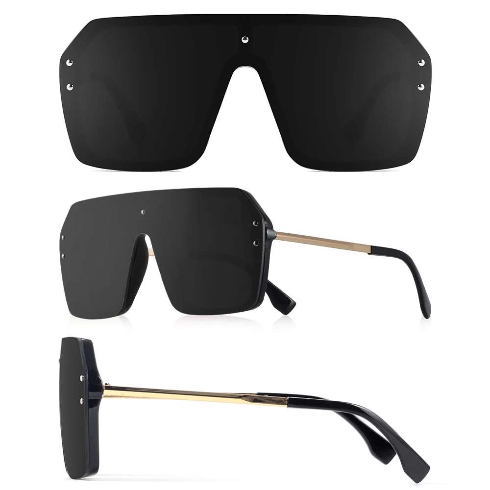 CRIXALIS Übergroße Quadratische Randlose Sonnenbrille Männer Outdoor Sport Reisen Klettern Sonnenbrille Männlichen Mode Brille Shades UV400 – Detail 4