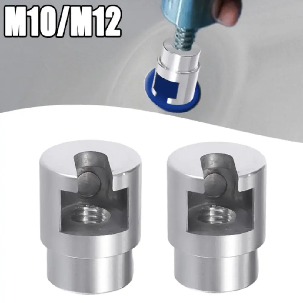 Durable Silver Car Dent Repair Puller Head Aluminum Alloy Car Dent Lifter Puller Pulling Tab Adapter Car Dent Lifter Puller