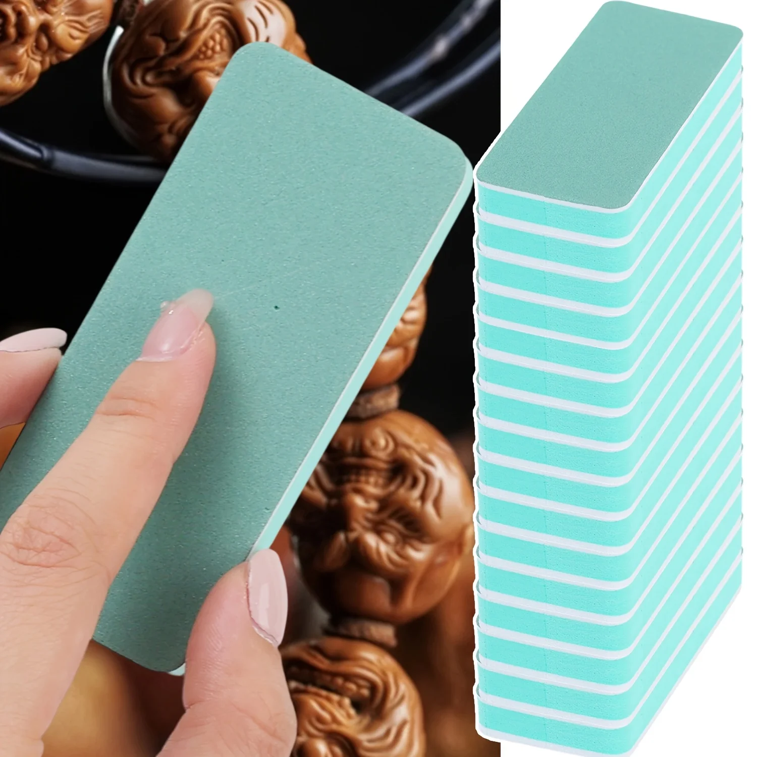 7/8/11/40pcs Double-Sided Jewelry Cleaning Polishing - Jewelry Metal Ring Necklace Cleaning Sponge - Reusable Handheld Polishing