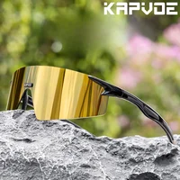 Kapvoe gafas de sol de ciclismo moda para hombres gafas de bicicleta ciclo mujeres deportes bicicleta MTB pesca senderismo montar gafas UV400