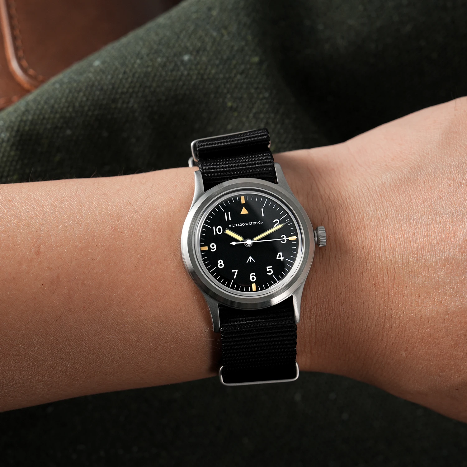 Militado ML14 36mm Watch VH31 Sweep Second Quartz Movement Watch Sapphire Crystal Super Luminous BGW9 C3 100m Waterproof Watches