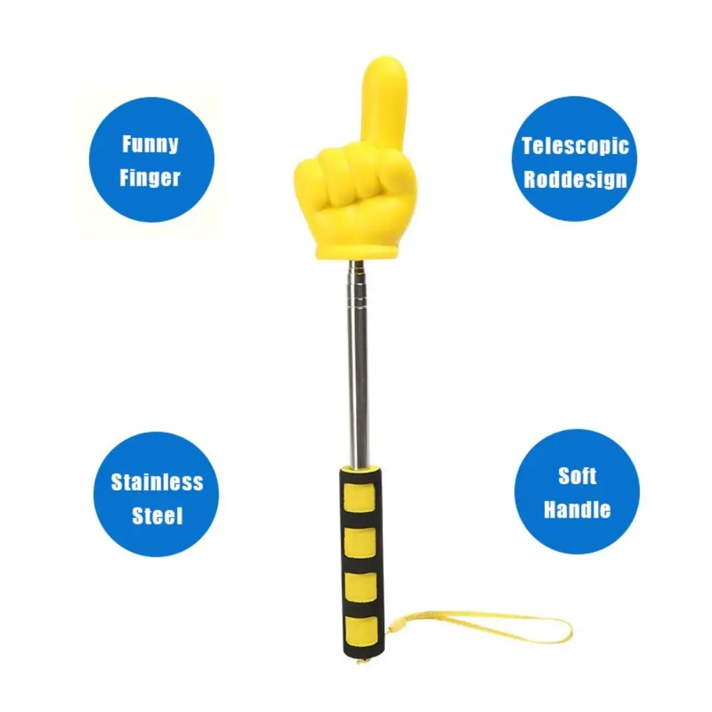 Durable Stainless Steel Finger Reading Sticks Telescopic Rod Finger Design Teaching Stick Teaching Tools Students