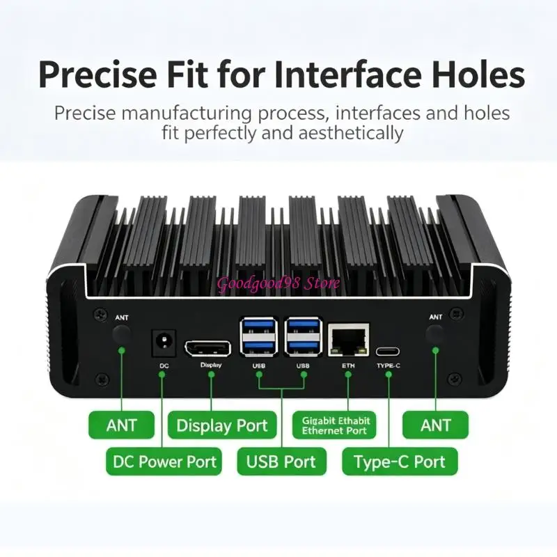 Aluminum Heat Sink Case for Embedded Projects, for Orin, Fanless Enclosure with Clip and Screws
