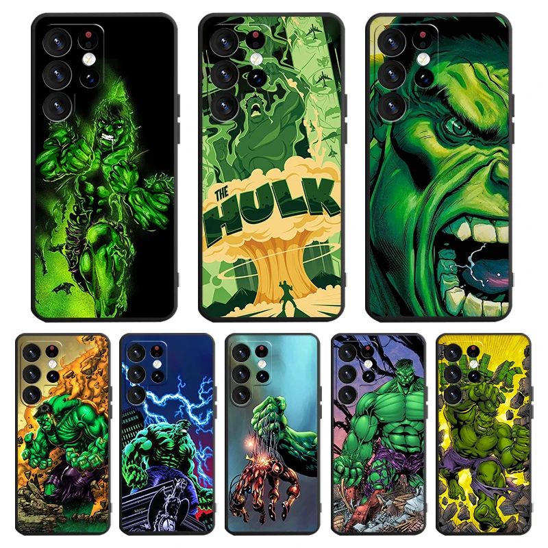 

Marvel Cool Hulk Anime For Samsung Galaxy S24 S23 S22 S21 S20 FE S10 S10E Plus Ultra Pro Lite 5G Black Cover Phone Case