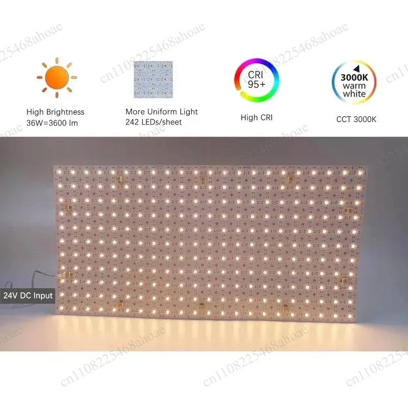 24W 300D Flexible Cuttable LED Panel 3000K-6500K Dimmable Bendable Sheet For Onyx Marble Kitchen Counter Backlighting