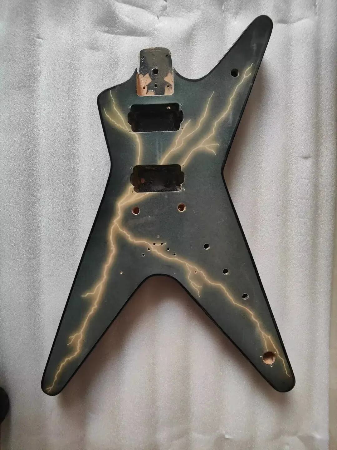 Special Shape Electric Guitar Body, Unfinished Basswood, exp Style, Semi-finished Blank Guitar Barrel, essencial Color, Stock