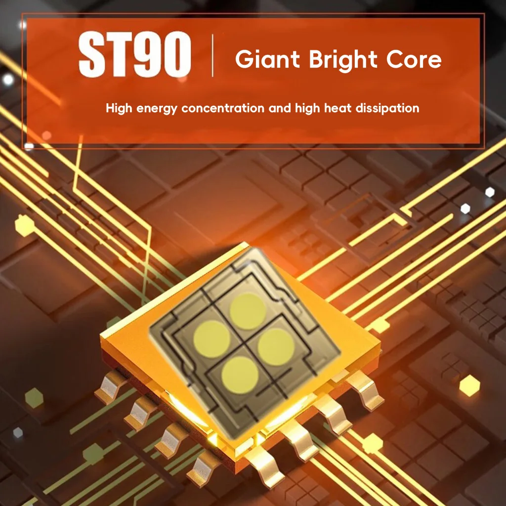 Powerful LED Flashlight Super bright Long Range 4 LED Wick Spotlight Lamp USB Rechargeable Outdoor Lighting Lantern Zoomable Tac