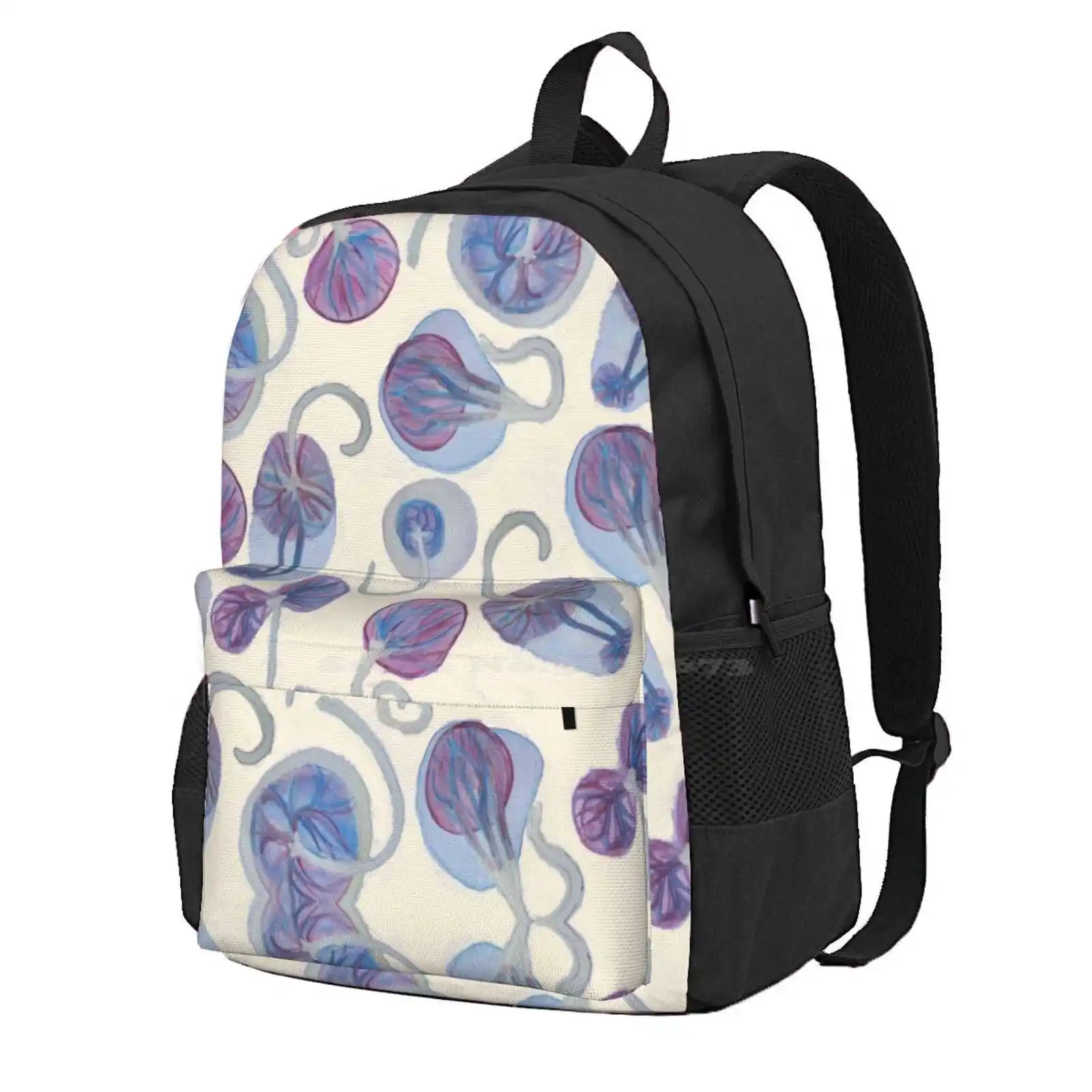 Funky Placenta Print Hot Sale Schoolbag Backpack Fashion Bags Midwife Doula Funky Placenta Placenta Love Watercolour Placenta