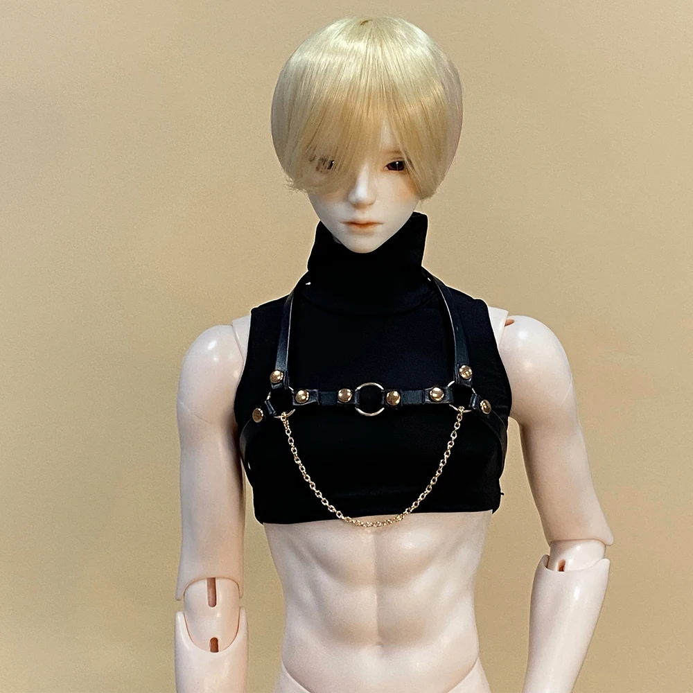 

Детская игрушка ручной работы, кукла дяди BJD/SD кукла, одежда с высокой шеей, кожаная цепочка, 1 шт.