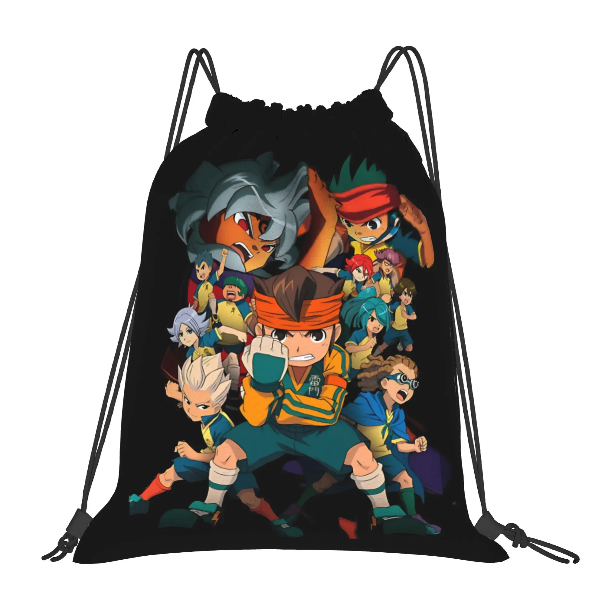 Inazuma Eleven Drawstring Bag  Folding Minimalist Backpack Sports Camping Sackpack String Bags For Men