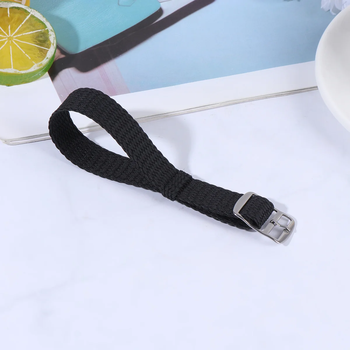 

Nylon Wristband Solid Band Ergonomic Texture Metal Clasp Band Nylon Wristband Replacement Watchband