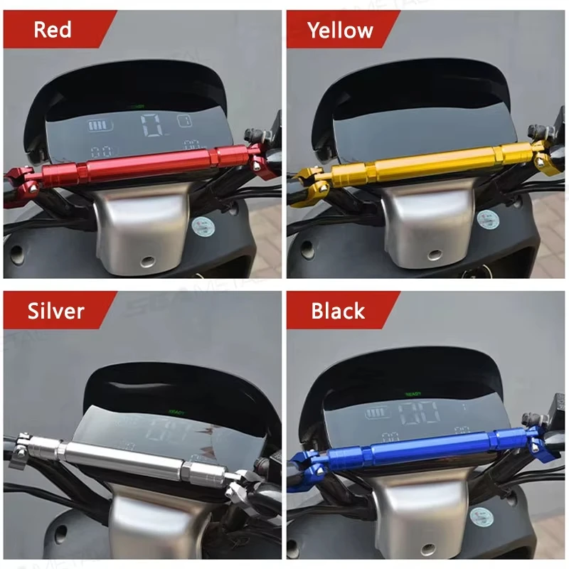 Motorrad-Dickes Ausgleichsstangen-Set, universell, 22 mm, Aluminium-Querstange, verstärkter Lenker, verlängerter Motorrad-Lenkergriff, verstärkter Hebel – Detail 4