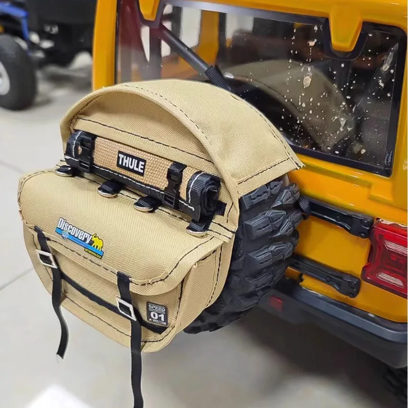 1/8-1/10 Simulated Mood Part Spare Tire Cover Decorative Backpack, Suitable for MK07, CROSSRC, Yikong, SCX10, H8H