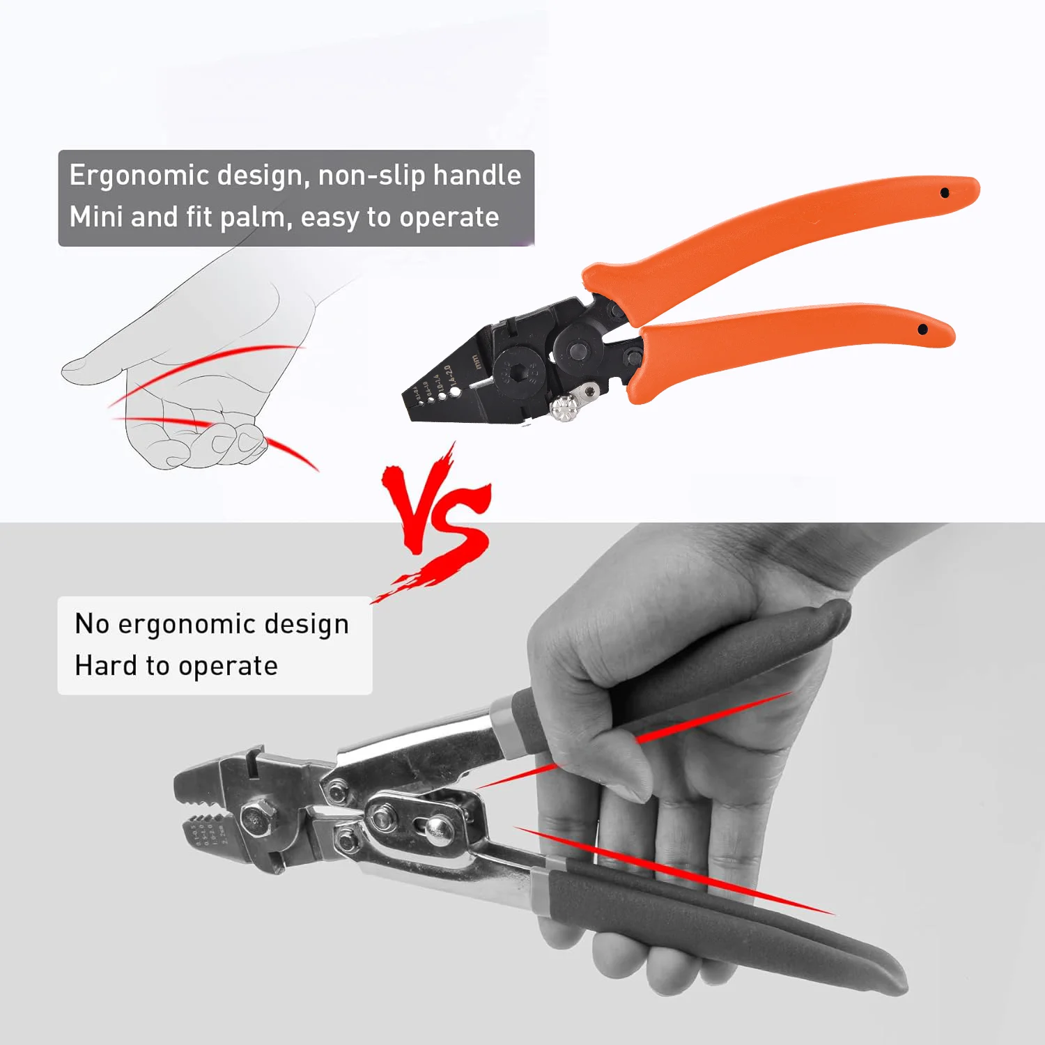 Imagem -03 - Wire Rope Crimping Alicate com Cortador Esforço Saving Mini Pesca Crimper Alicate Ferramenta de Pesca Wire Rope Leader em