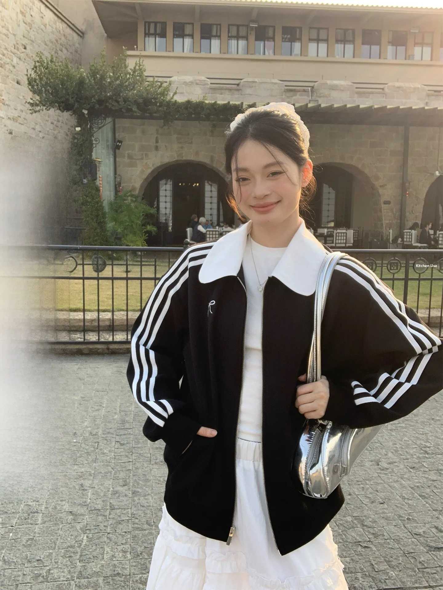 

Женская теплая куртка-свитер Zhenen Song Bla с воротником-стойкой на молнии, новинка ранней весны, в корейском стиле, с длинными рукавами