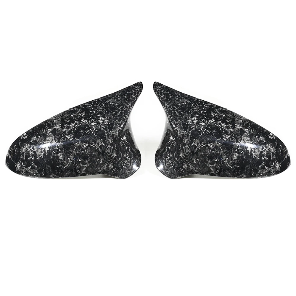 Mirrors Mirror Covers Exterior Side Mirror Housing Forged Carbon 2014+ Full Real Carbon Fiber for  F87 M2 F80 M3 F82 F83 M4