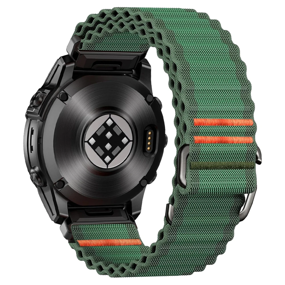 QuickFit 22 مللي متر 26 مللي متر النايلون حزام الساعات ل Garmin Fenix8 E 7 7X 6X Pro 5 5X/Enduro 3/Quatix 8/Epix Pro Gen 2 Descent G2 حزام رياضي