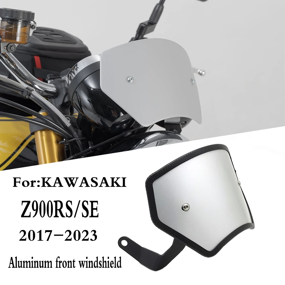 

For KAWASAKI Z900RS 17-23 Z900SE 21-23 Z900 RS/SE CNC Aluminum Front Screen WindScreen wind deflector Motorcycle Accessories