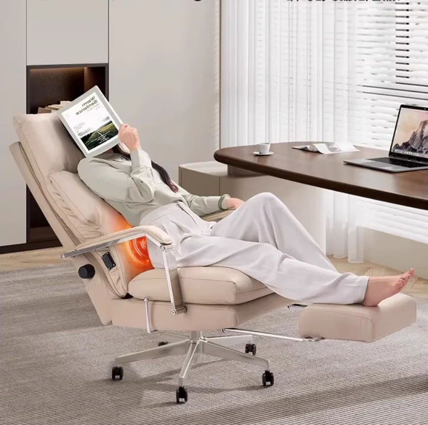 

Leather boss chair, office chair, sofa seat, ergonomic backrest, gaming computer chair, comfortable