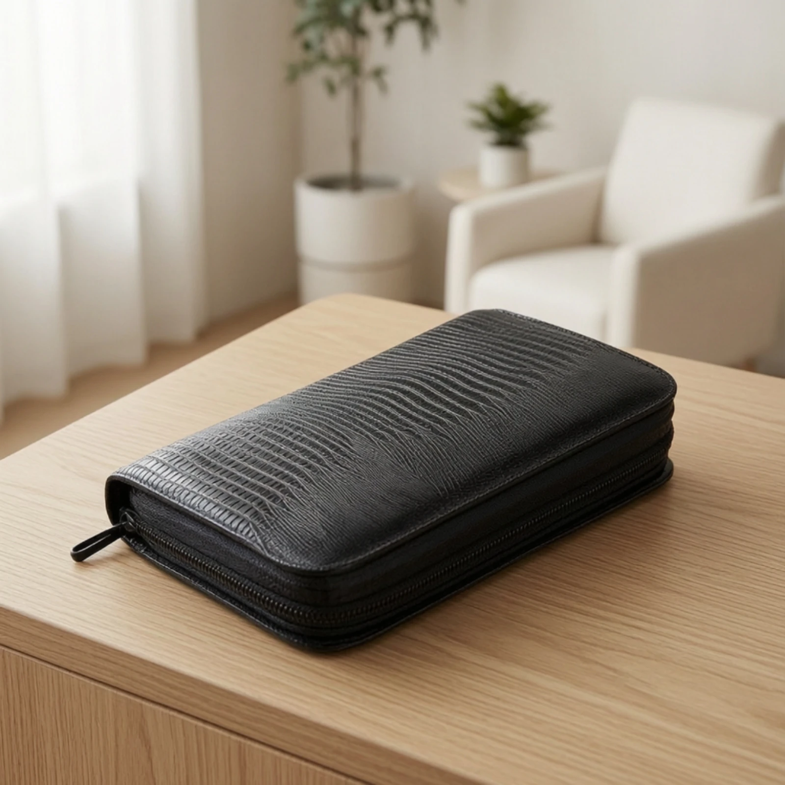 Scissors Case Safeguarding Scissors Case with Slots Shears Holder Textured Tool Organizer Compact for Hairdressers, Salon