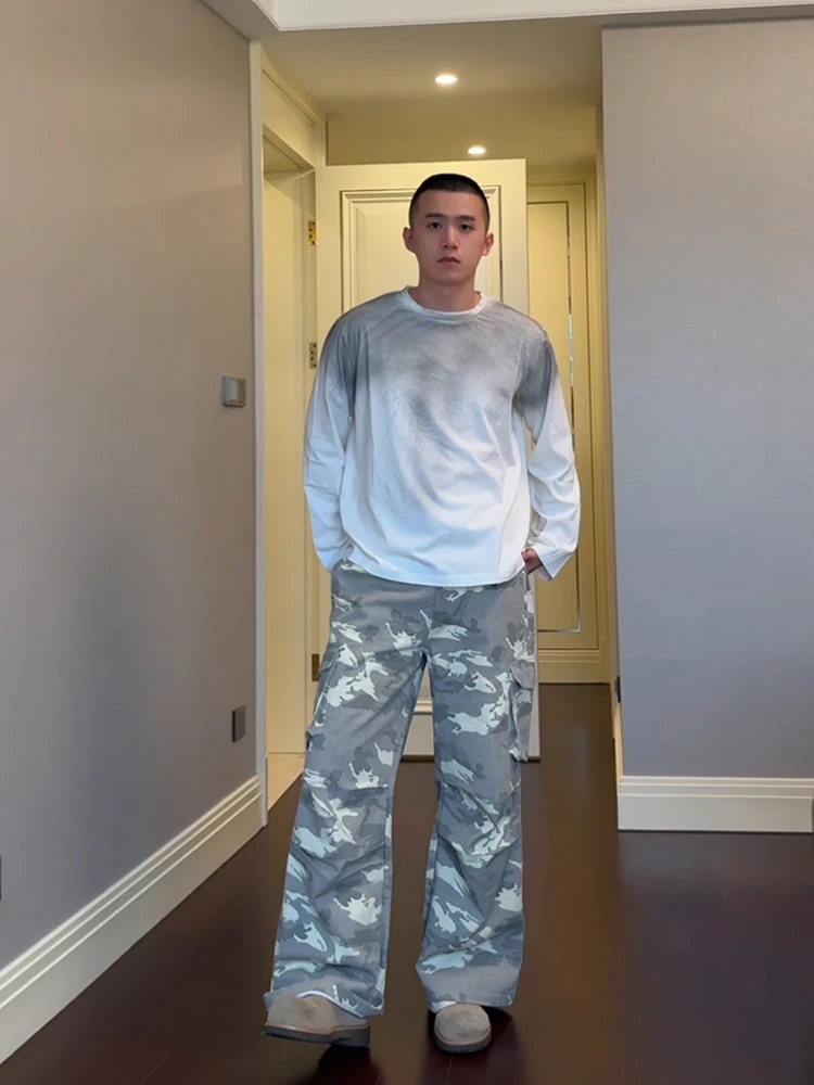 

Высококачественные мужские рабочие брюки в пустынном камуфляже для весны и осени, в стиле CleanFit, для лесозаготовительных работ, американский ретро-стиль Wasteland Look