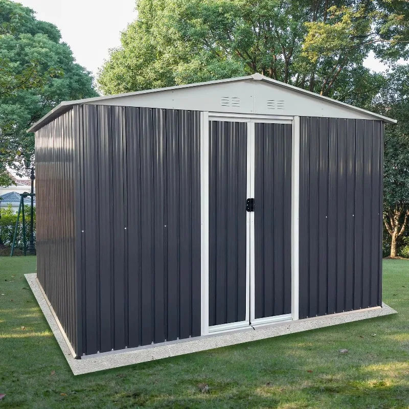 

Modern Outdoor Light Steel Structure Office Container House Prefab Garage Storage for Garden Utility Room Tool Living Storage