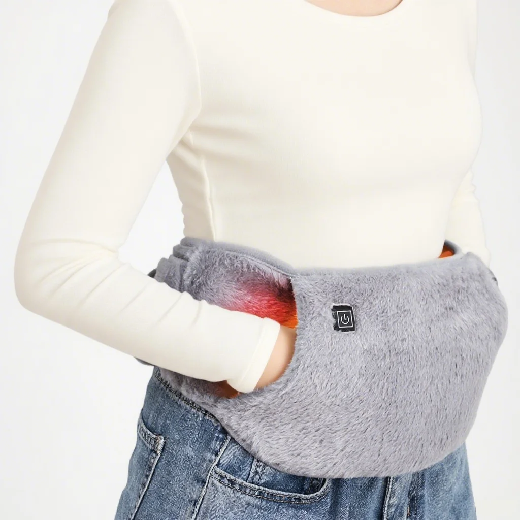 USB Portable Hand Warmer Rechargeable Plush Reusable Electric Foot Heater for Home Winter Hand Feet Abdomen Keep Warm